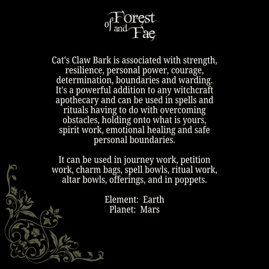 Cat's Claw Bark • Spirit Work, Strength