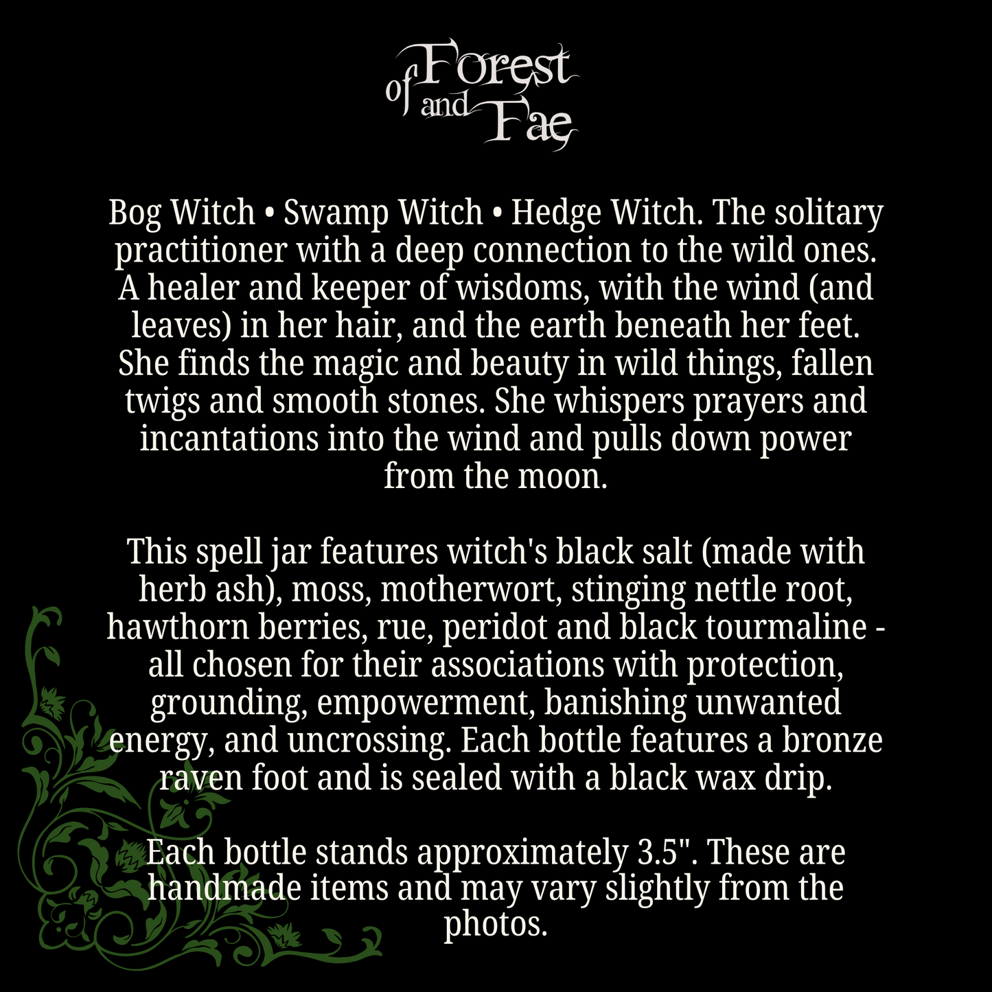 Bog Witch Spell Jar