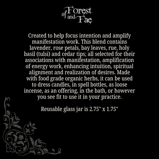Manifestation Spellwork Herb Blend