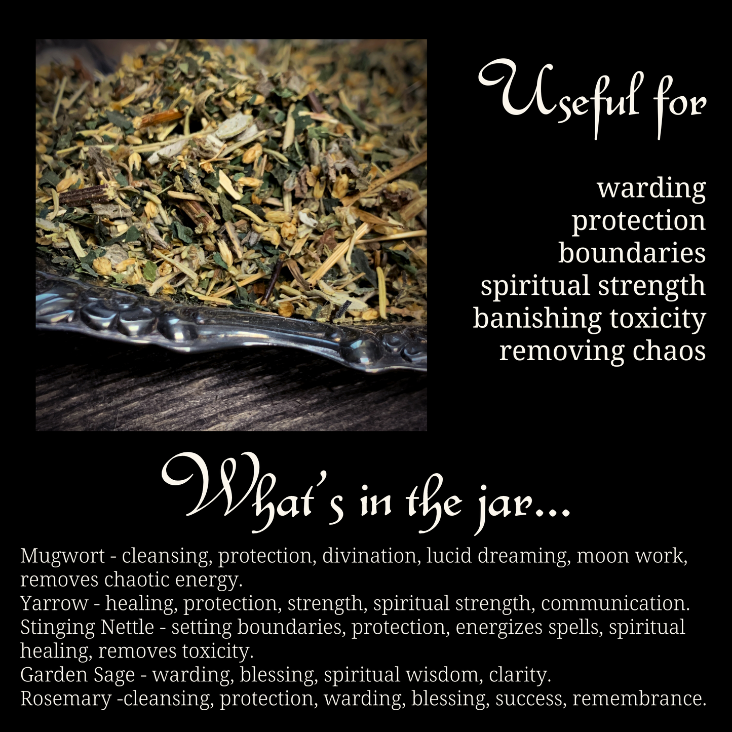 Protection Spellwork Herb Blend