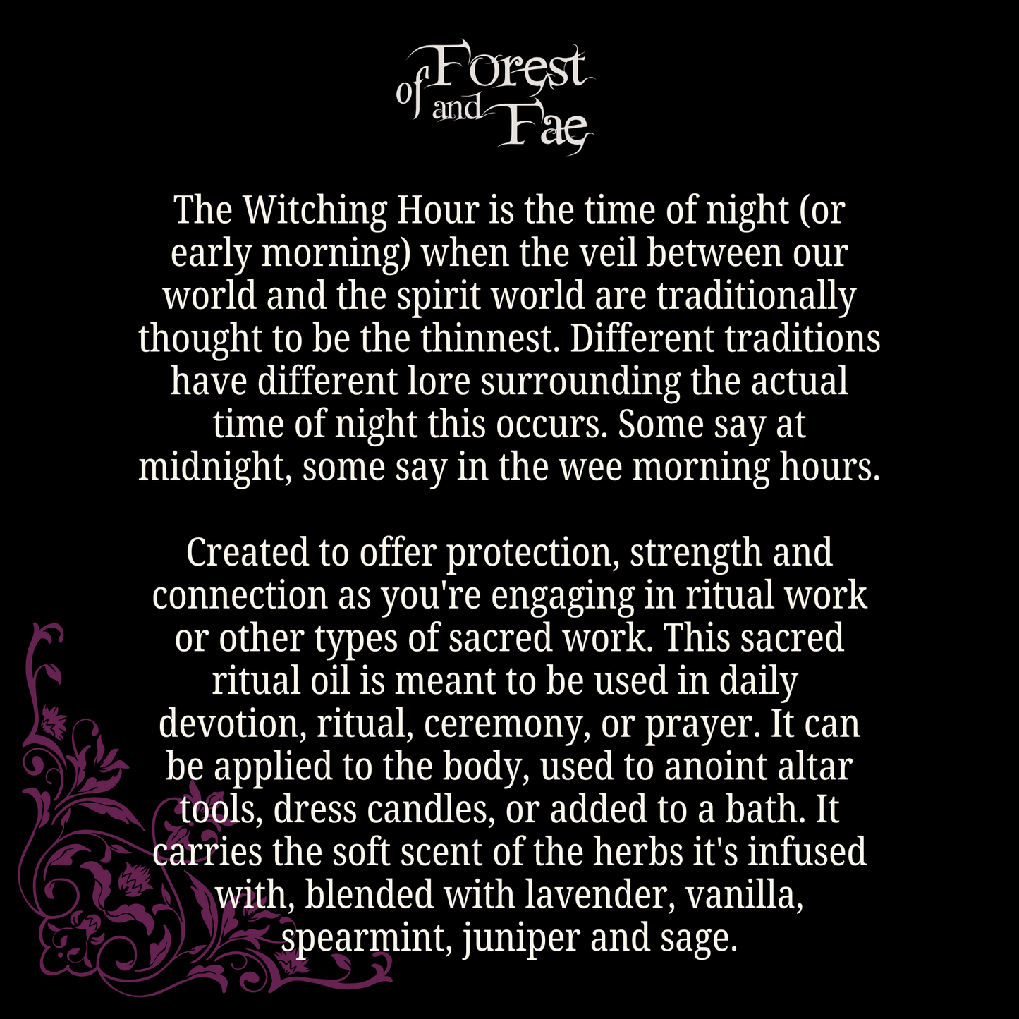 Witching Hour Sacred Ritual Oil