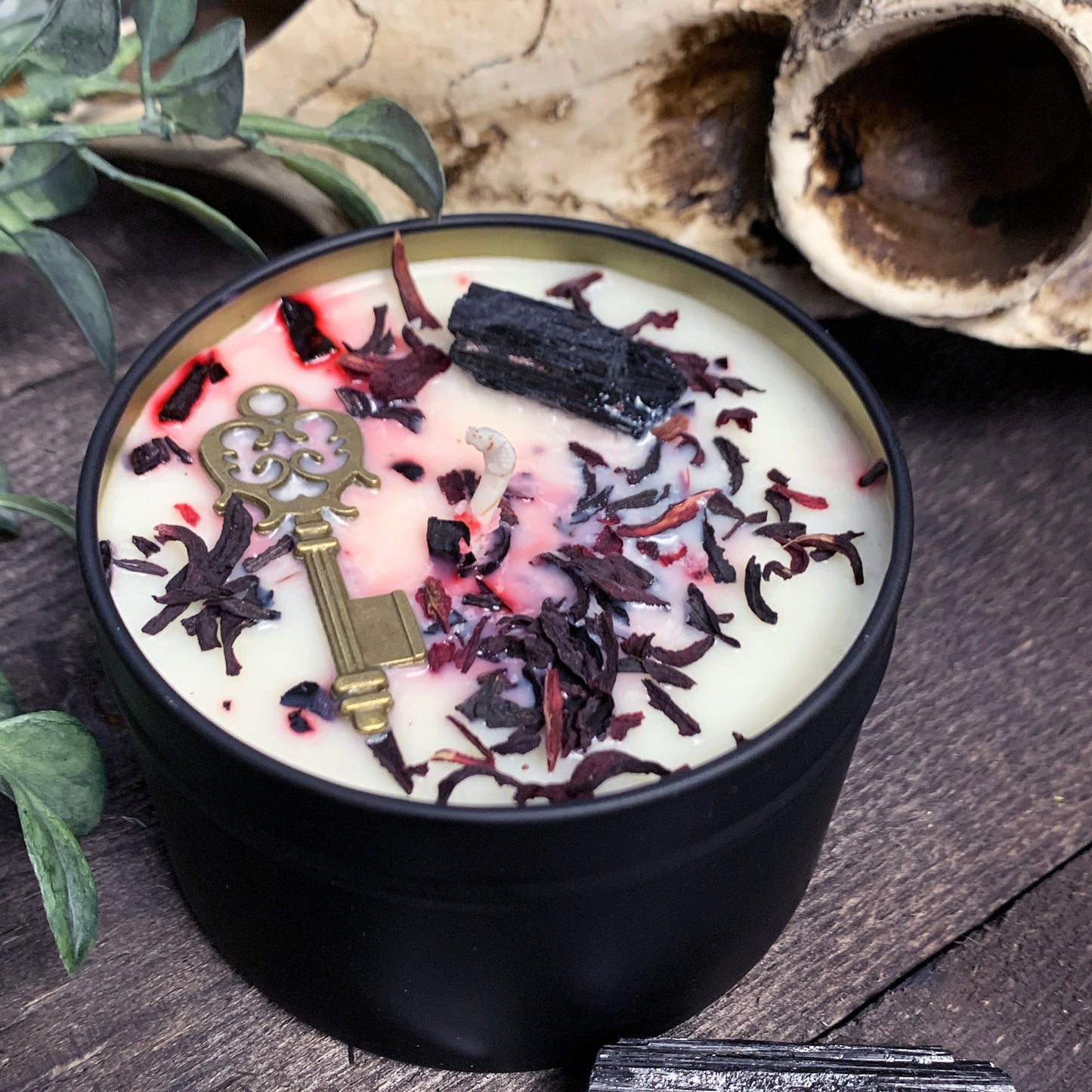 Hecate Candle - Herb & Crystal Infused
