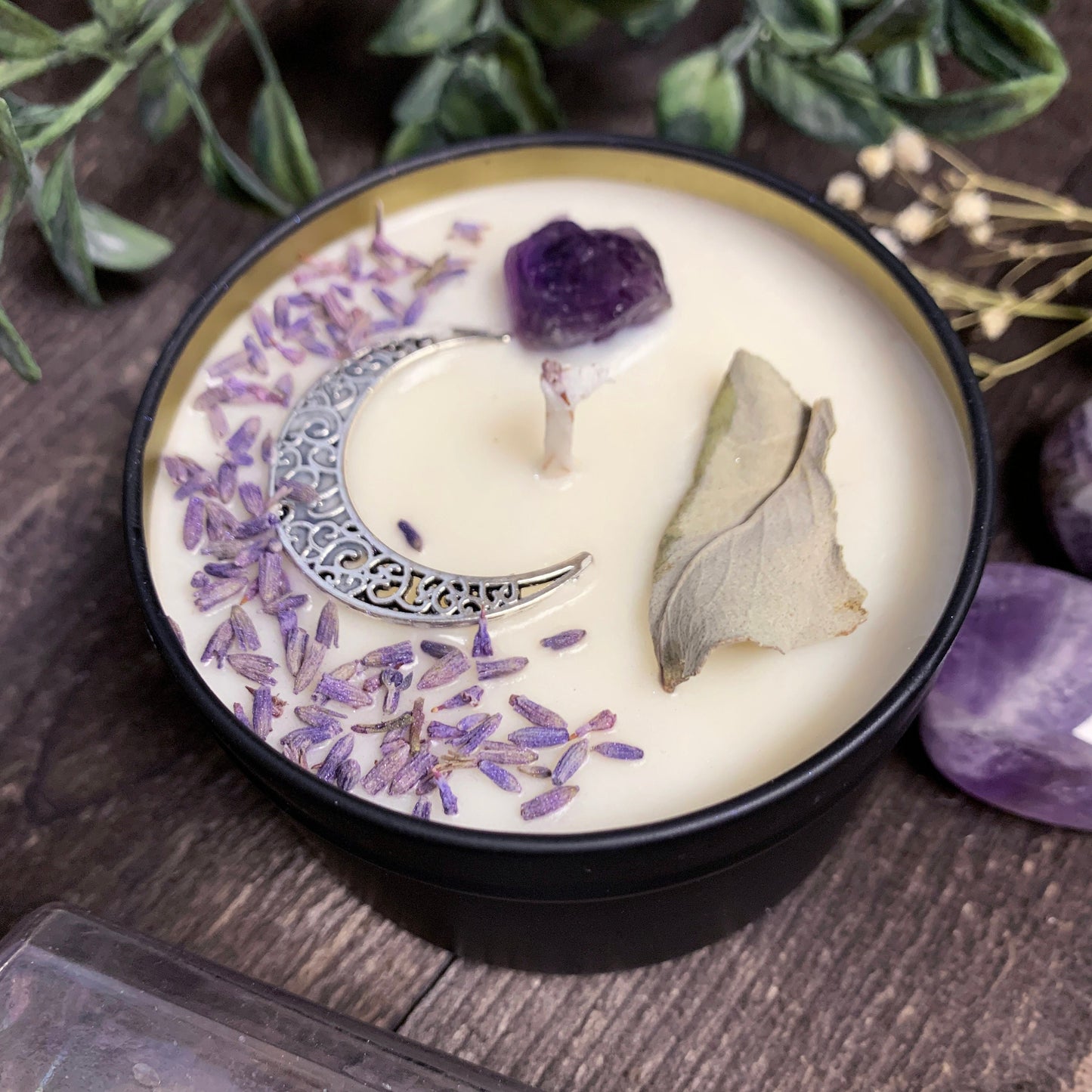 Moon Child Herb & Crystal Infused Candle