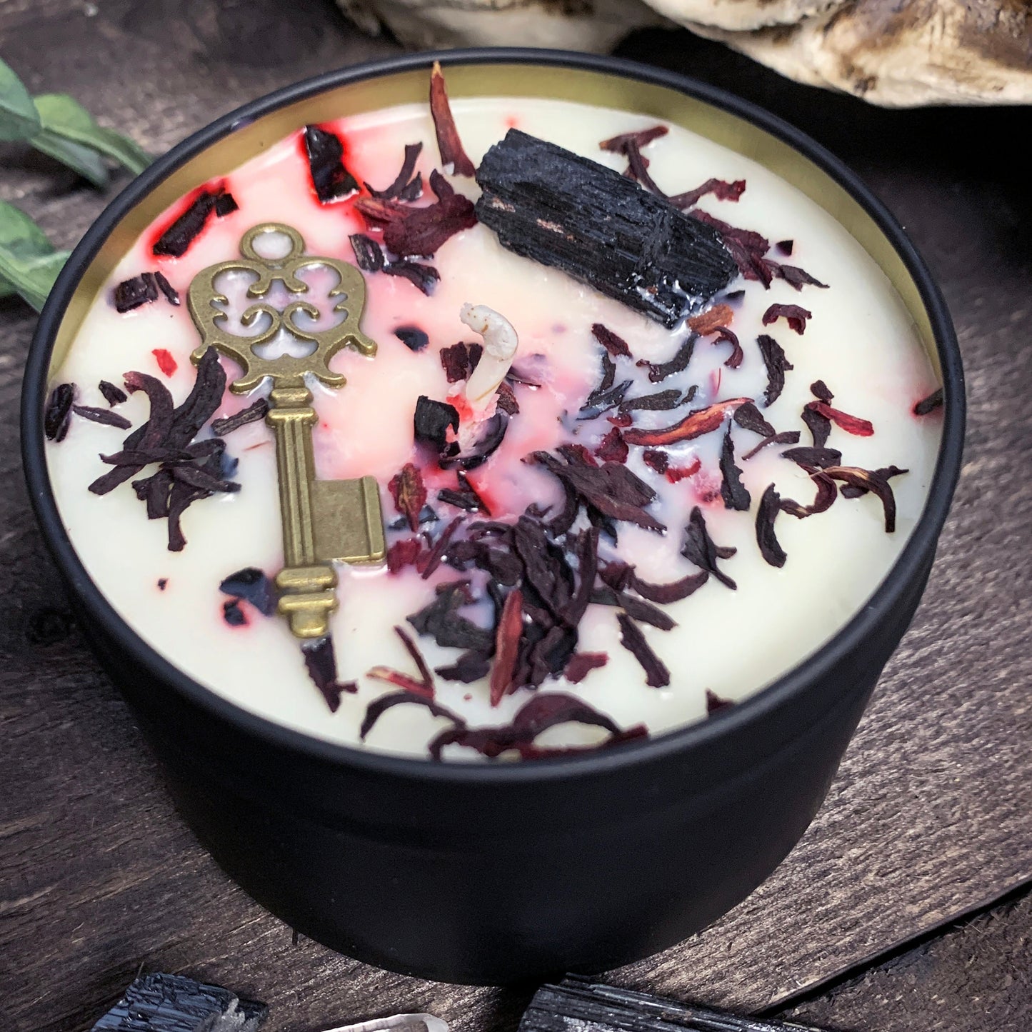 Hecate Candle - Herb & Crystal Infused