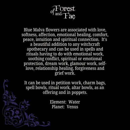 Blue Malva Flower • Peace, Intuition