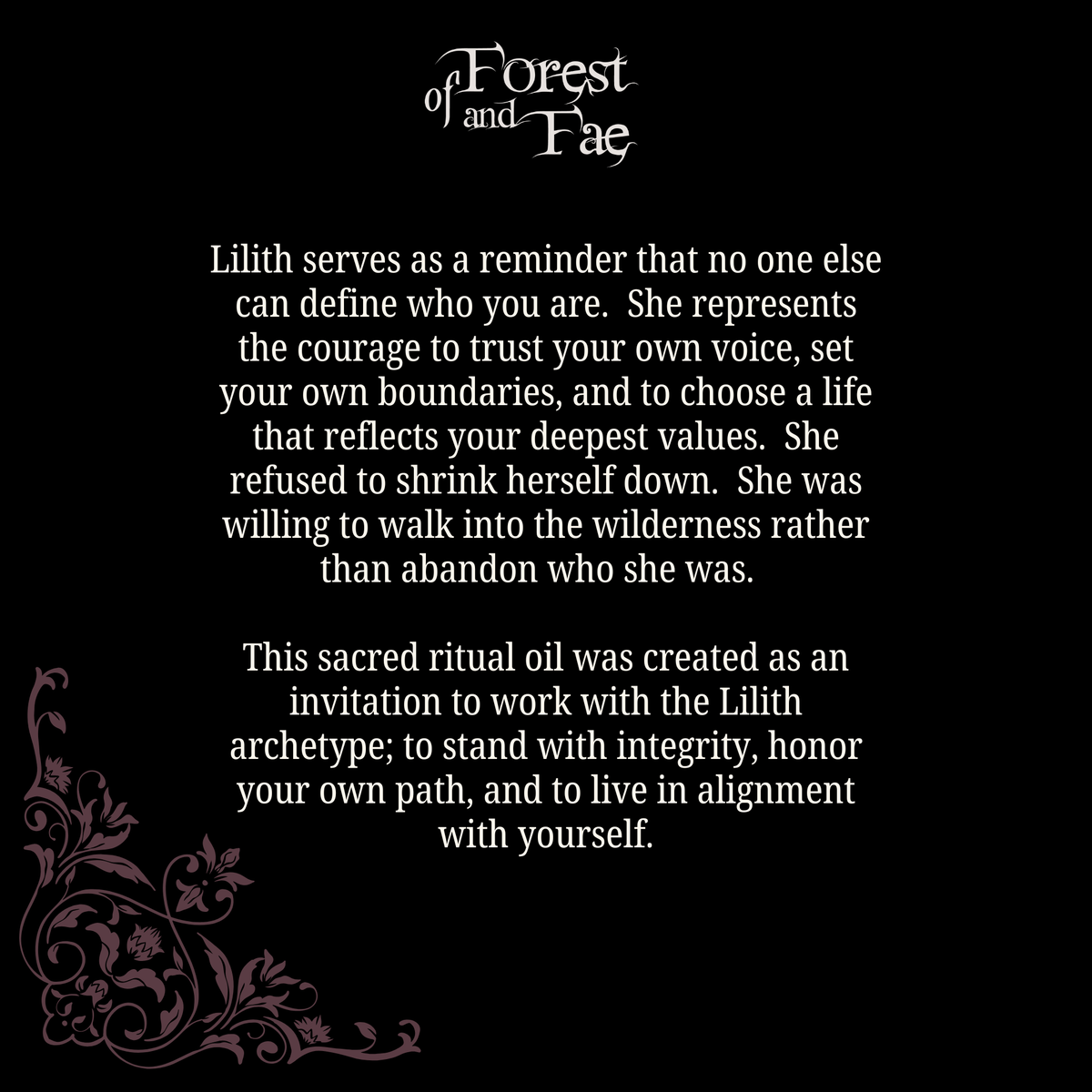 Lilith • Sacred Ritual Oil