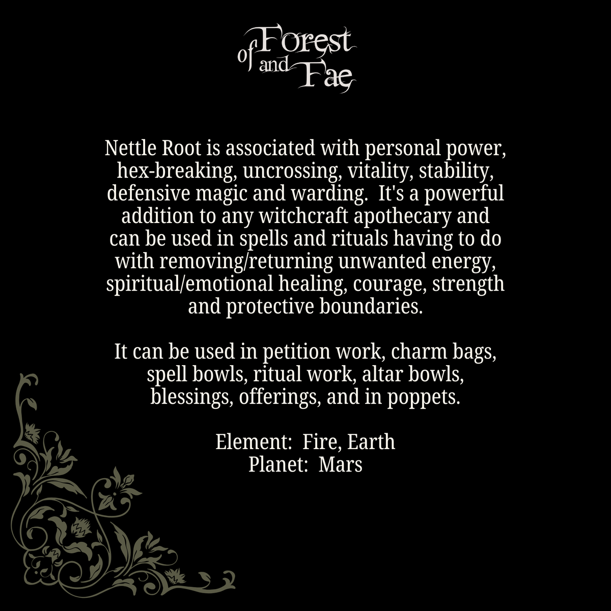 Nettle Root • Strength, Courage