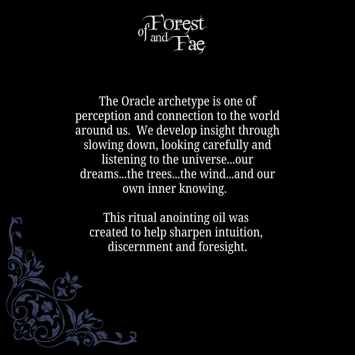 The Oracle • Anointing Oil