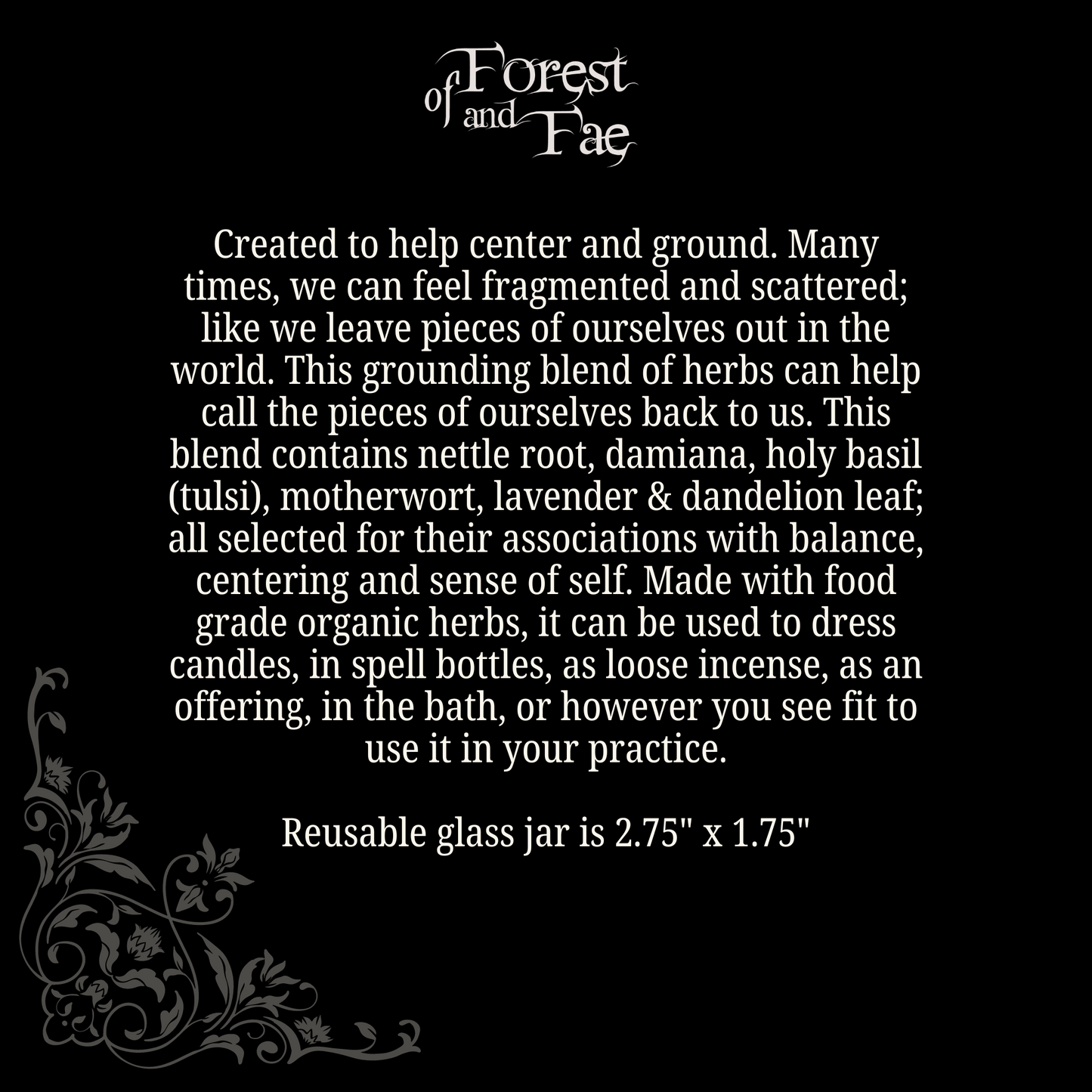 Grounding Spellwork Herb Blend