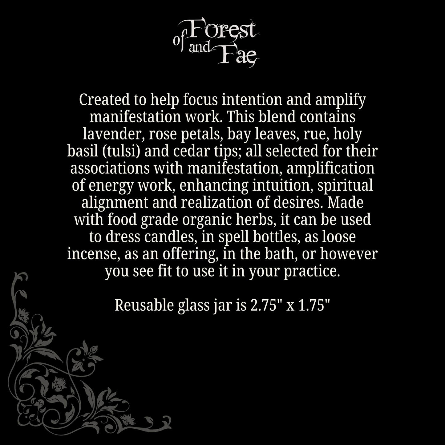 Manifestation Spellwork Herb Blend