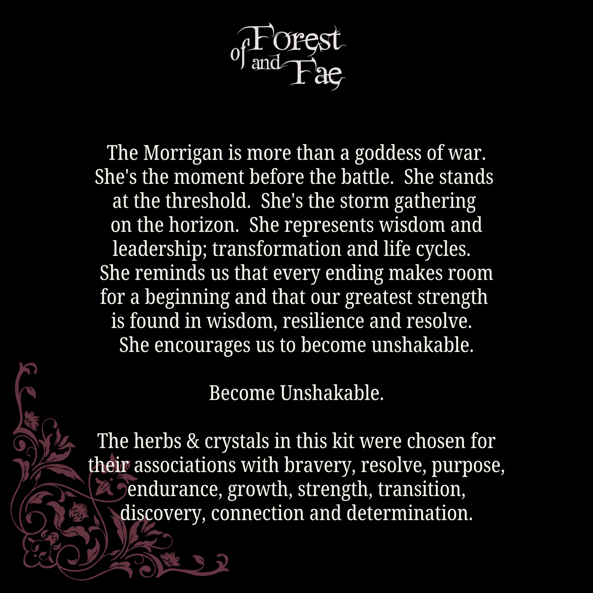 The Morrigan • Ritual Kit