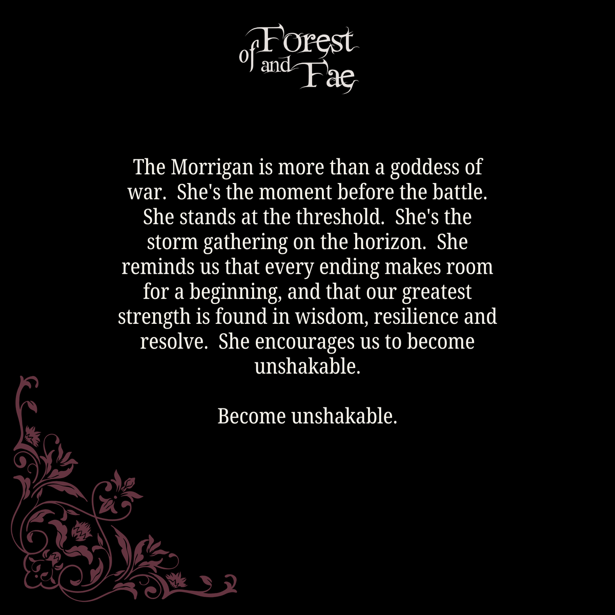 The Morrigan • Sacred Ritual Oil
