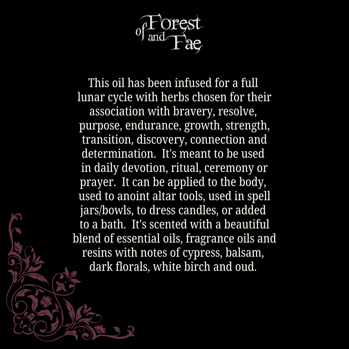 The Morrigan • Sacred Ritual Oil