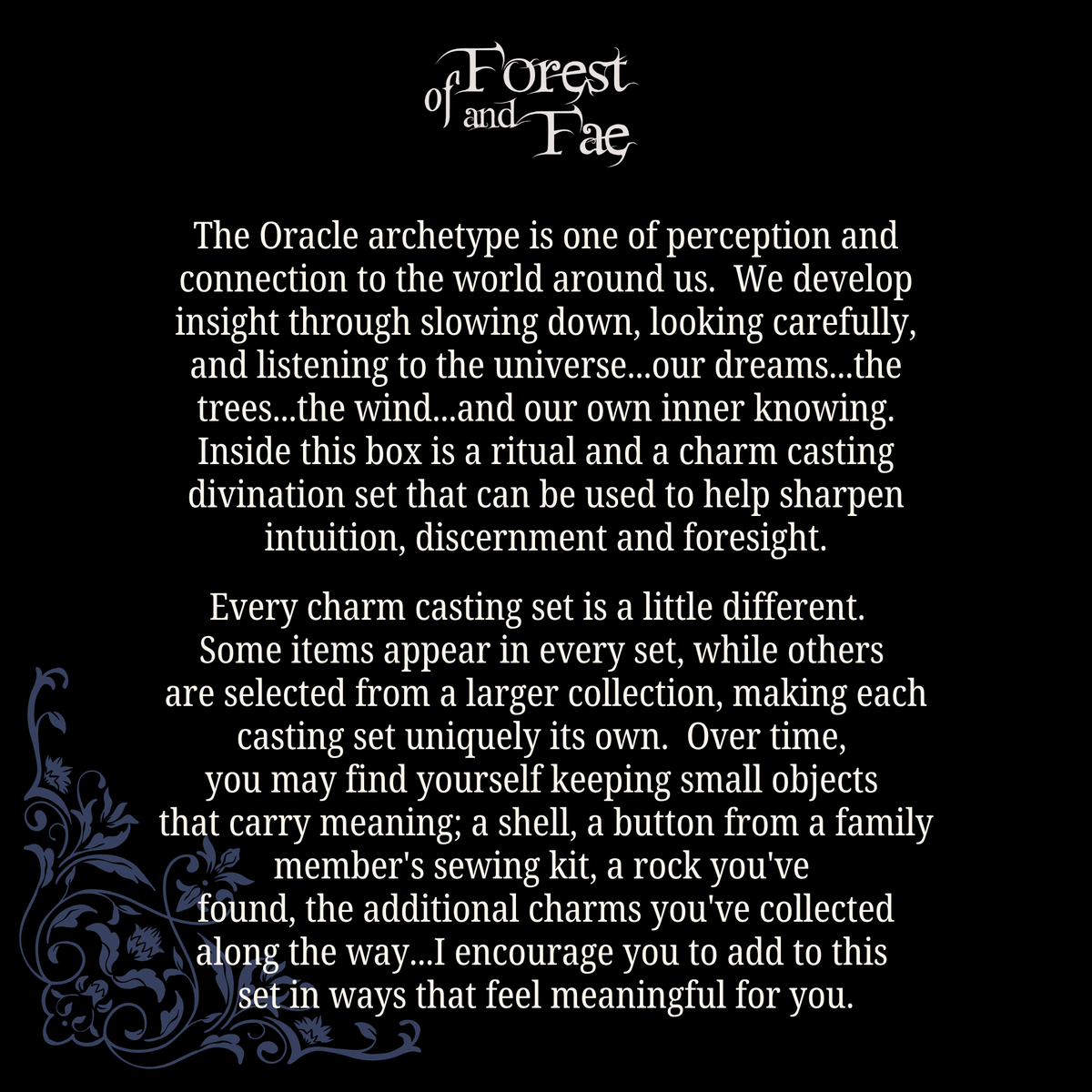 The Oracle • Charm Casting Divination Set