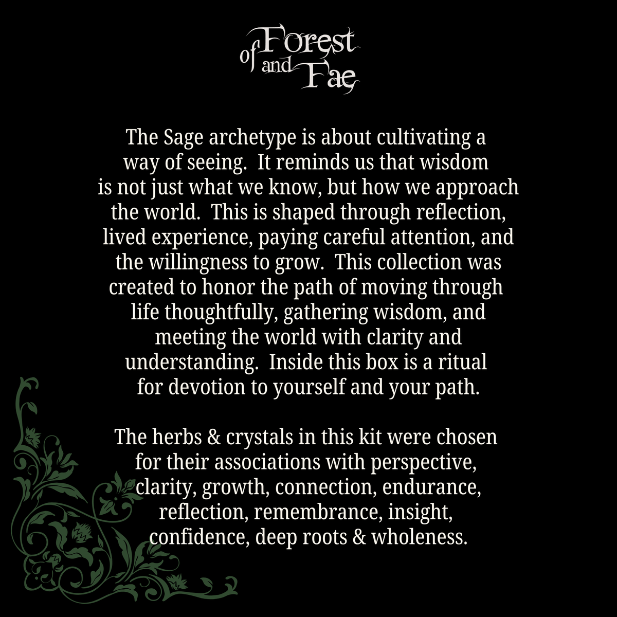 The Sage • Ritual Kit