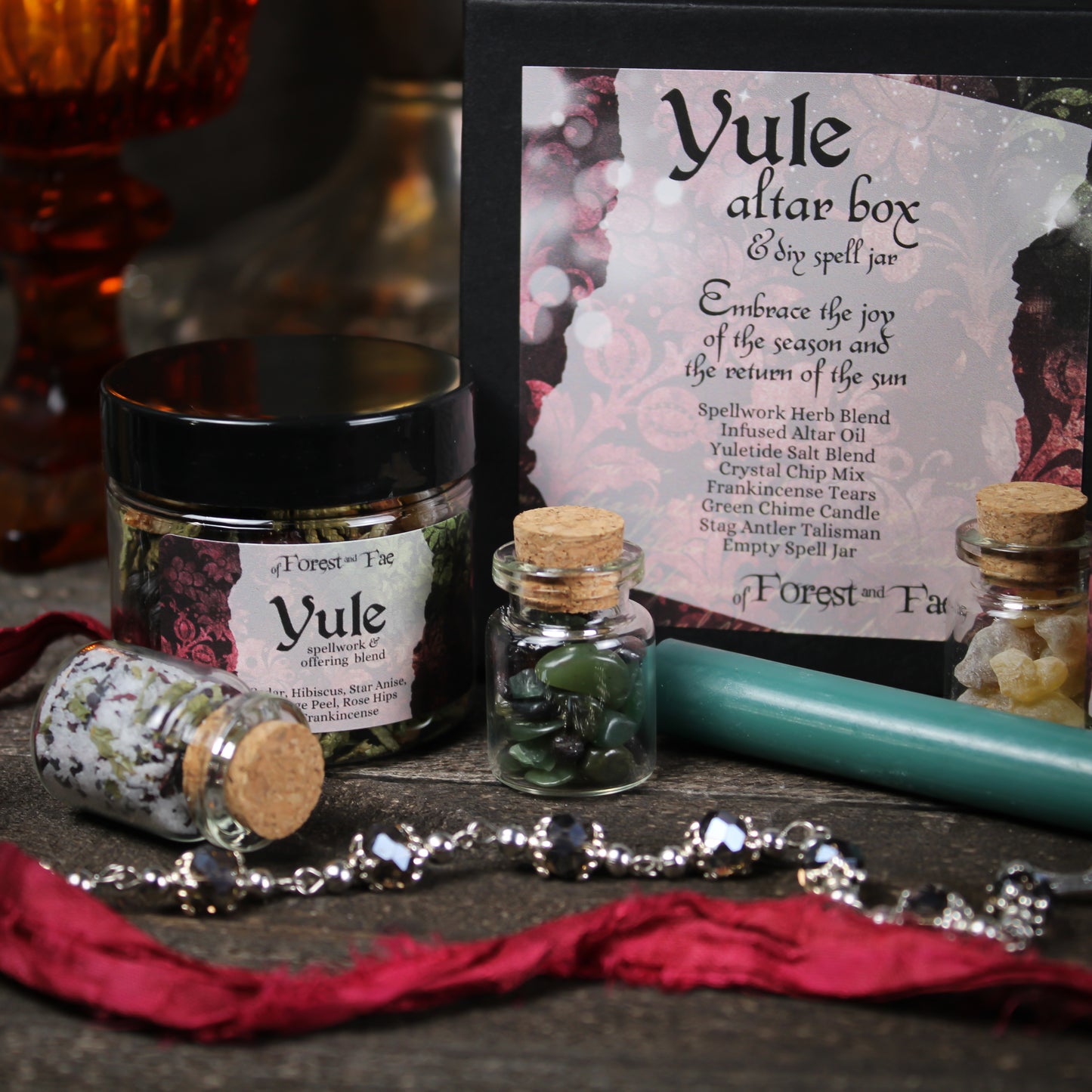 Yule Altar Box & DIY Spell Jar